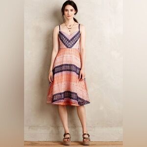 Anthropologie Maeve Summer Cottage Midi Dress - Size 2